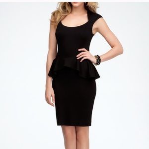Donated! Bebe black peplum dress
